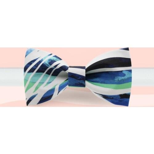 Free Shipping mens man fashion casual male New Original design wedding female bridegroom Formal dress bow tie Ten miles printed