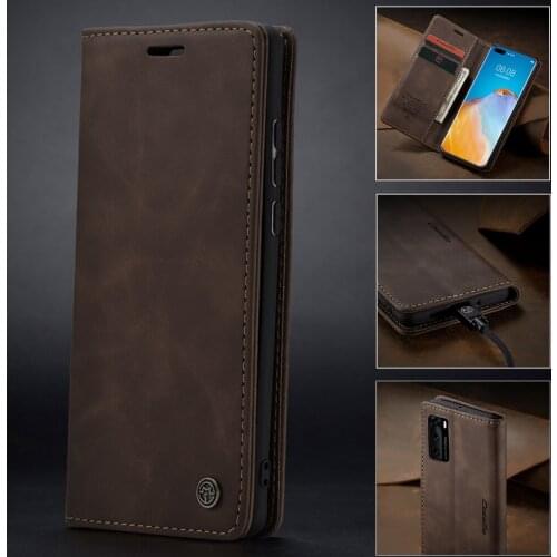For Huawei Mate30 Case Retro Magnetic Leather Flip Case For Huawei P20 P30 P40 Pro Lite Wallet Stand Card Slot Phone Cover Shell