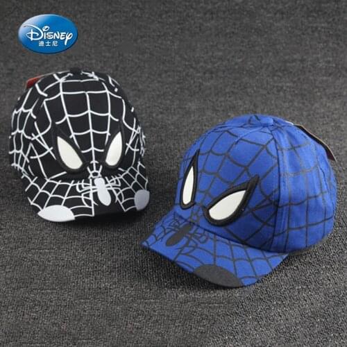 Disney Spiderman Summer Cotton Baby Hat Adjustable Toddler Boys Girls Hip Hop Baseball Cap For 2-8y Children Hats Kid Gifts Caps