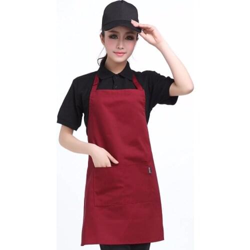 Work clothes apron supermarket fruit shop kitchen apron Korean fashion