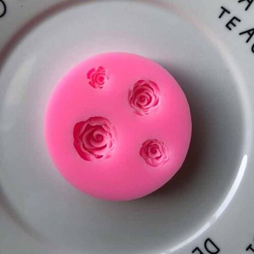 Rose Flower Silicone Mold Candy Chocolate Cupcake Fondant Cake Decorating Tools Silicone Molds for Baking Tools for Cakes