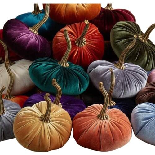 Halloweens Plush Pumpkin Pillow Doll Cotton Sofa Bed 15*15*16cm Party Decor Cushion Stuffed Toy Kid Gifts TSLM1