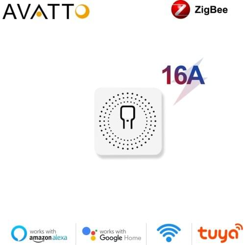 AVATTO Zigbee Switch Module,Tuya Smart Zigbee 3.0 Light Switch Supports 2 Way Control,APP Control Work with Alexa Google Home