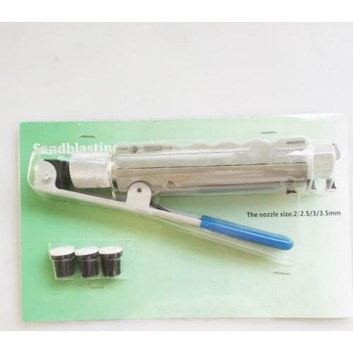 Sandblaster Feed Blast Gun Air Siphon Sand Blasting Abrasive Tool Ceramic Nozzles Tips Kit Power Tools Sprayer with 4 nozzies