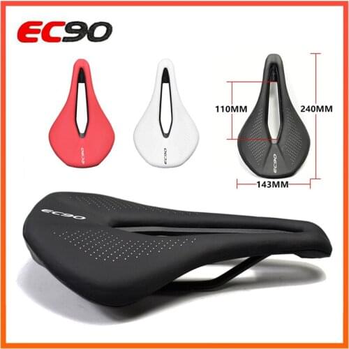 Ec90 Bicycle Seat Saddle MTB Road Bike Saddles Mountain Racing Pu Breathable Soft Bike Accessories Three Colors
