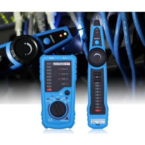 Wire Tester RJ11 RJ45 Cable Tester Line Finder Wires Tracer Ethernet LAN Network Cord Tester for Network Telephone Lines N0002