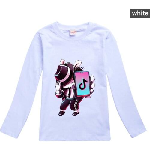 TIK TOK Fine cotton spring and autumn childrens wear shirt for boys and girls with long sleeves