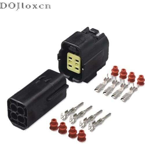 1 Set 4 Pin Automotive Electrical Wiring Plug Waterproof Denso Connector For MAZDA 626 98-00 Oxygen Sensor 174257-2 174259-2