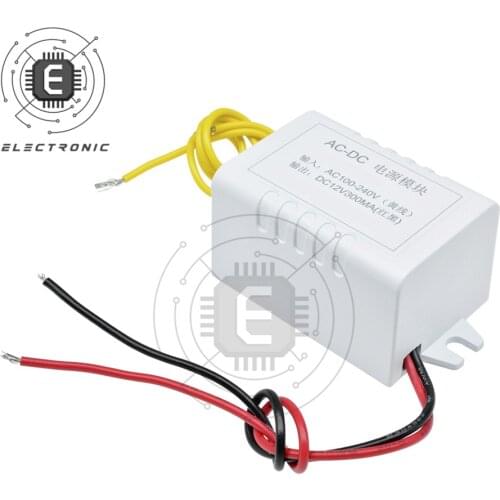 1PCS ZFX-M301 AC 110-220V to DC 12V 300mA AC-DC Transformer Power Supply Module Step-Down Converter With White Shell