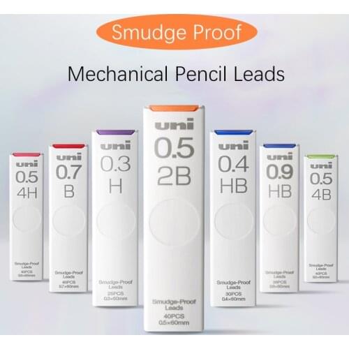 1tube Smudge Proof Mechanical Pencil Leads UL-S More Dark Lead HB B 2B 0.3/0.5/0.7/0.9mm Student Stationery Supplies
