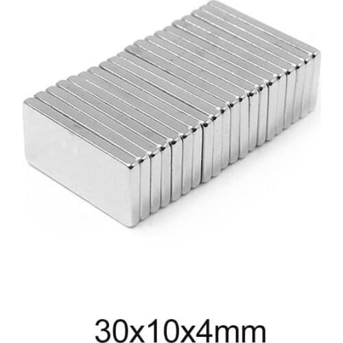 5/10/20/30/50PCS 30x10x4 Block Search Magnets 30mmX10mm Permanent Magnet 30x10x4 mm Strong Neodymium Magnet Sheet 30*10*3 N35