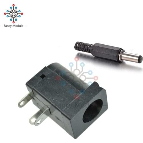 5 Pair DC 30V 0.5A 2.1 x 5.5mm DC Power Jack Female Socket Connector 5.5 * 2.1mm Male Plug Connector Adapter