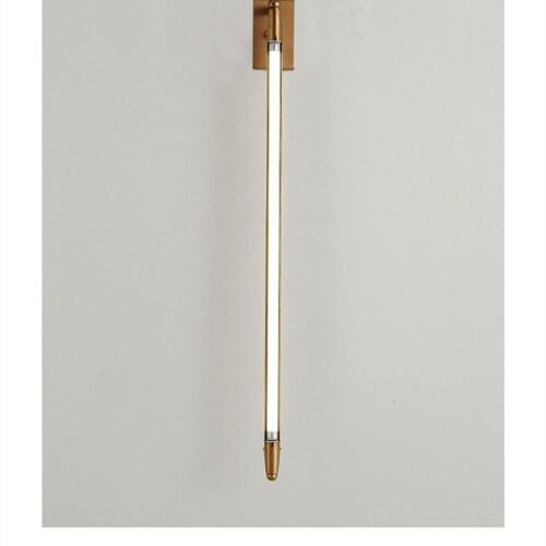 American Simple Rotating Adjustable Slab Bedroom Bedside T5 Pipe Black Light Decorative Wall Lamp