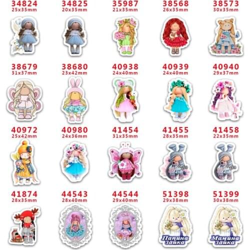 2020 new arrival Free shipping 30 pcs/package printed resin planar flat-back resins for Hair Bow Decoration PR34824