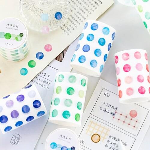 Dimi 60mm*3m Base Element Decorative Adhesive Tape Dot Masking Washi Tape Diy Scrapbooking Sticker Label Japanese Stationery