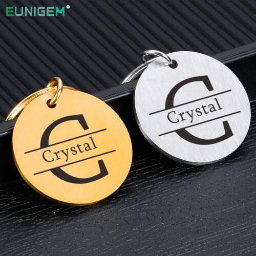 Special Gift Costomized Keychain Personalized Key Chain Initial Name Keychains Birthday Gifts for Family Friend Couple Love