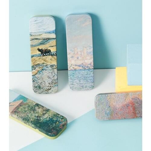 Printed Monets paintings Pencil Case Large Capacity Multi-function Pen Box Stationery School pencil case stationery