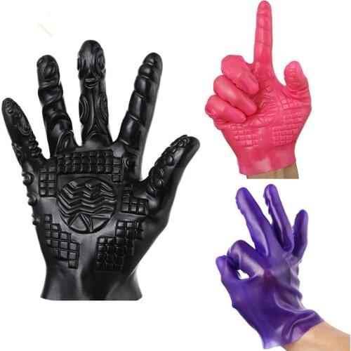 Couple SM gloves Soft PVC Pattern Different Design Style A B Choice Flirting Massage Masturbation Glove