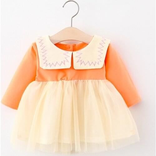 Baby Girl Dress 2020 Summer Girl Baby Dress Long Sleeves Tulle Childrens Clothes Newborn Infant Dress Princess Tutu Dresses
