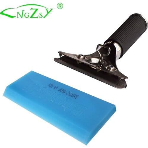 Anti-slip Handle Bluemax Rubber Squeegee Car Wrap Water Wiper Ice Scraper Household Cleaning Tools Snow Shovel made in USA B13B