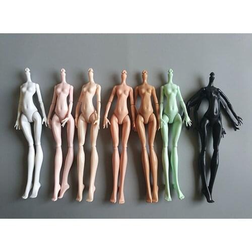 DIY 9Colors Imitation Demon Monster Dolls Naked Body Without Head For Monster High Dolls Fairytales 11 Joints Doll Bodies