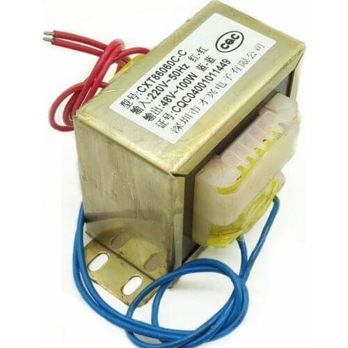 EI86-100W power transformer 100W/VA 220V to 48V AC AC48V 2A 48V transformer