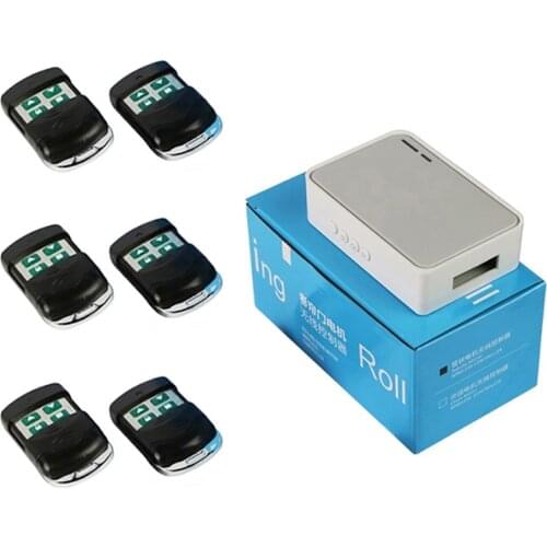 Universal Wireless Remote Control Garage Door Controller Switch 433Mhz RF Receiver Transmitter For Rolling Shutter Tubular Motor