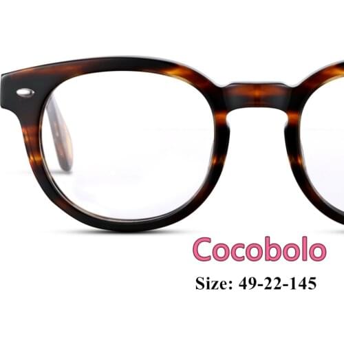 Vintage Quality Acetate eyeglasses frame retro round frame 5036 eyewear women men original box case prescription lens free ship