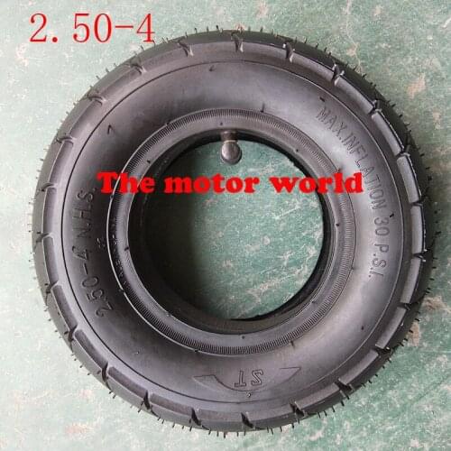 High quality size 2.50-4 tire fit Motorcycle tyre Gas Electric Scooter Bike Tire and Scooter wheelchair wheel 2.50-4