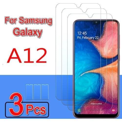 3PCS for samsung galaxy a12 tempered glass HD on for samsung a12 a 12 2021 screen protector samsun galaxi a 12 protective film