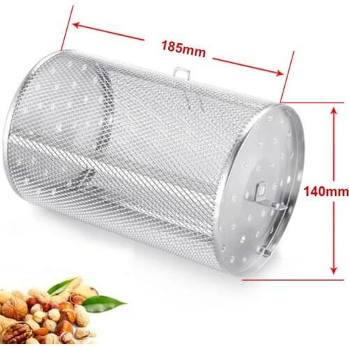 Oven spare parts oven cage stainless steel round snail oven oven oven oven basket roast bean and peanut cage roast meat grill