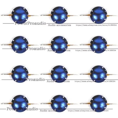 12PCS/LOT 32mm Blue Titanium diaphragm For EV 32 DH2010 DH3 2010A Aluminium Flat Wire 8 Ohm