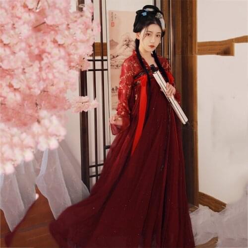 2020 Women Hanfu Phoenix Embroidery Loose Hooded Chinese Dress Festival Rave Outfit Traditional Cosplay Clothing Chino YB1070
