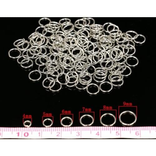 400pcs/lot Antique Silver Plated Single Loops Jump Rings&Split Rings Jewelry Findings Accessories fit for Jewelry Making