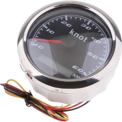 85mm 60 Knot Waterproof GPS Digital Speedometer Gauge Odometer Marine