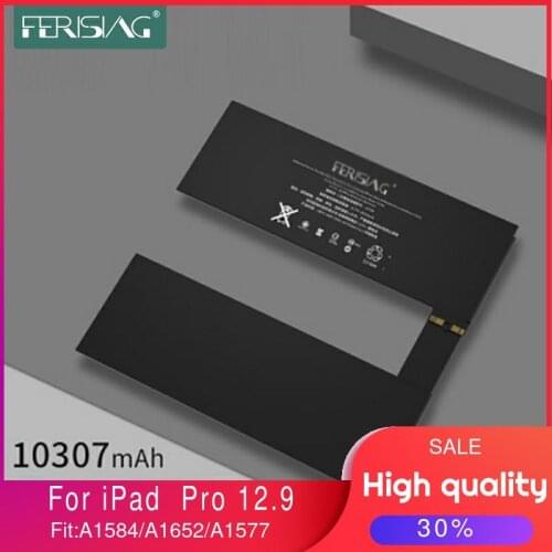 FERISING 100% New Original Tablet Battery for Apple iPad Pro 12.9 A1584 A1652 A1577 Replacement High Capacity bateria +Tools