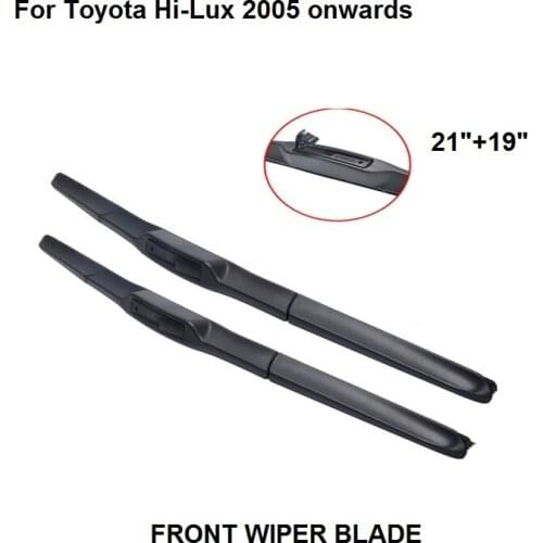 Car Window Wiper Blades For Toyota Hi-Lux 2005 onwards 21"+19" High Quality New Hot Front Windshield