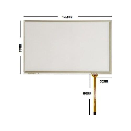 Free shipping 164MM*99MM new 7 inch resistive on-board DVD navigation GPS touch screen 164*99