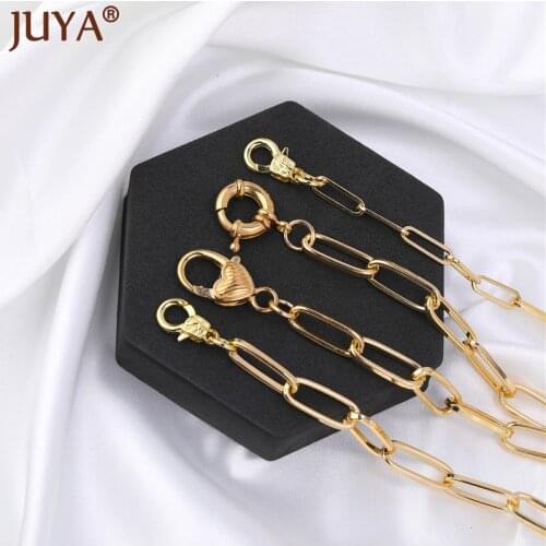 JUYA Adjustable Chunky Chain Bracelets Gold Oval Squash Bracelet Simple Link Bracelet Hip Hop Jewelry for Women Men Gifts