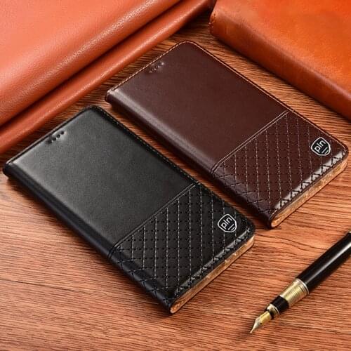 Business Genuine Leather Case Cover For Infinix Note 10 Pro Note10 NFC Smart HD 2021 Wallet Flip Cover