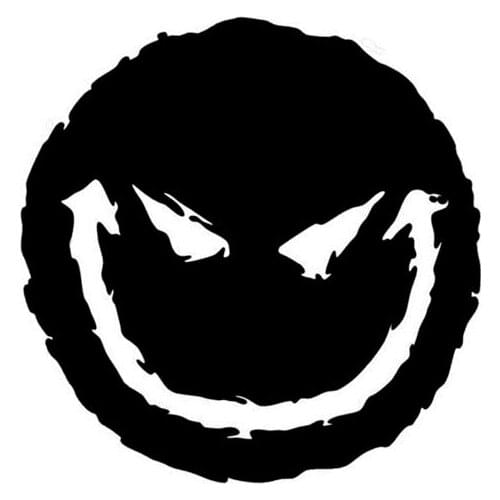 Dawasaru Evil Smiley Face Car Stickers Personalized Waterproof Decals Suitcase Laptop Motorcycle Auto Accessories PVC,13cm*12cm