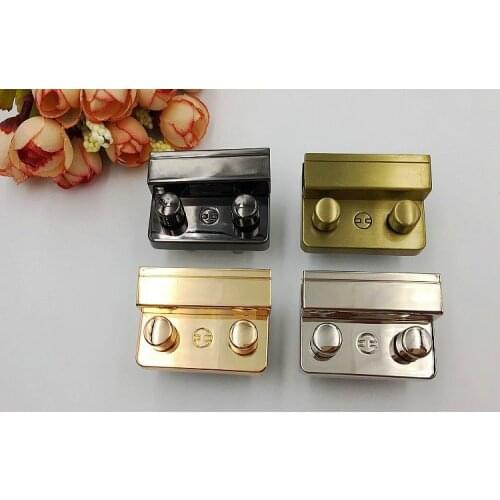 DIY Bag Parts Accessories mortise lock 4.4cm*3.2cm Gold bronze black silver