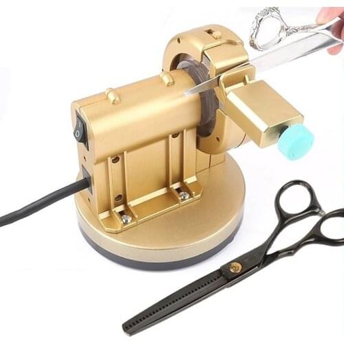 Electric Hair Hairdresser Self Grinding Scissors Machine Flat Shear Tooth Shear Polisher Tailor Scissors Grinder Tool Sharpener