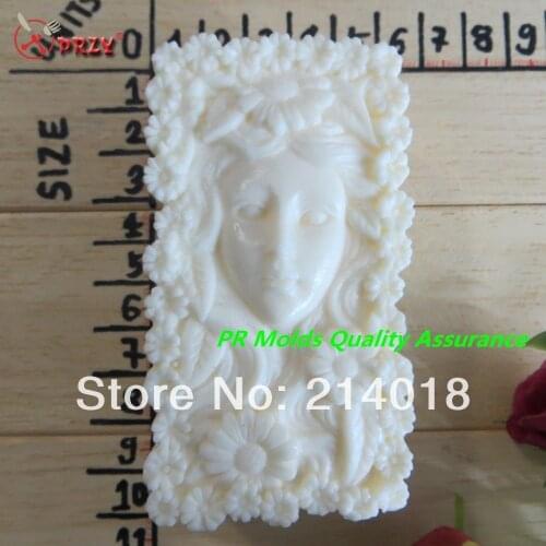 Soap Mold Fondant Cake Decoration Mold Wholesale Handmade Soap Mold NO.:SO392 Modelling Silicon Chrysanthemum Woman Moulds PRZY