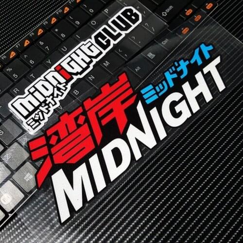 G116 Midnight Club Japanese Car Modification JDM Street Racing Car Stickers and Decals Waterproof Trunk Car Door Stickers