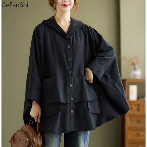 Женские плащи с капюшоном GeFanShi China At AliExpress