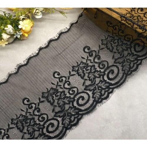 Eyelash Lace Accessories Wholesale Wide 20cm Handmade DIY Clothing Fabric Material Fabric