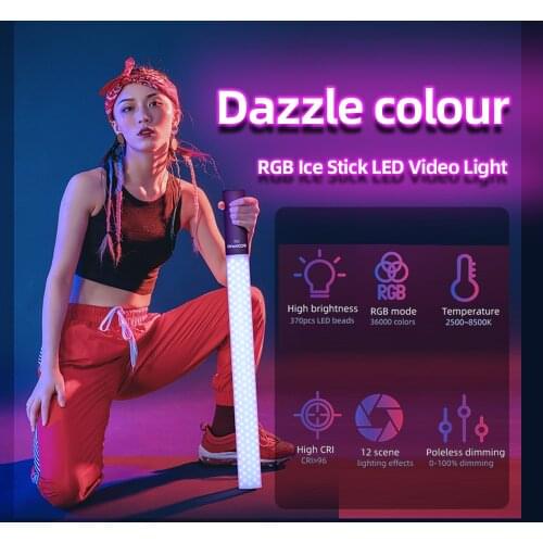 Soonpho P20 RGB Full Colors Stick LED Video Light Home Party Wedding photography light for make tik tok youtube Video VS YN360