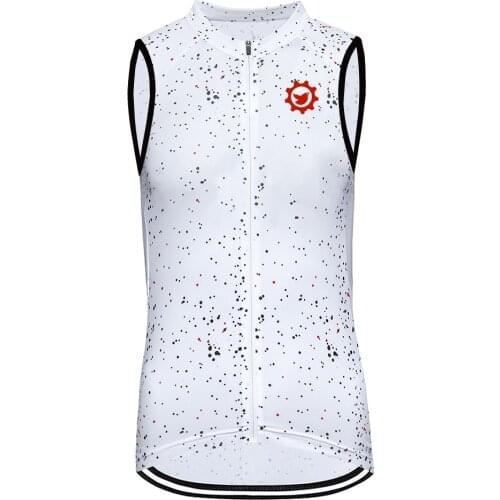 Summer Womens Team Cycling Jersey Sleeveless Vest Clothing Breathable MTB Road Bike Riding Wear Sportswear Shirt Quick Dry