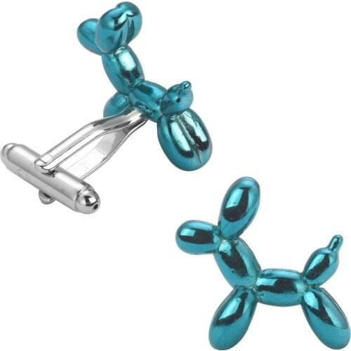 Fashion man jewelry French cuffs cufflinks animal series fun blue balloon dog cufflink 5 for packing sale free shipping